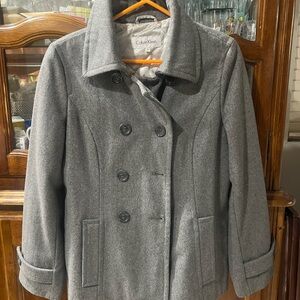 Calvin Klein Women's Charcoal Pea Coat